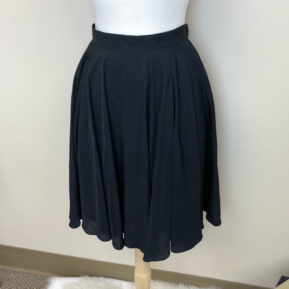 Club Monaco pleated circle skirt